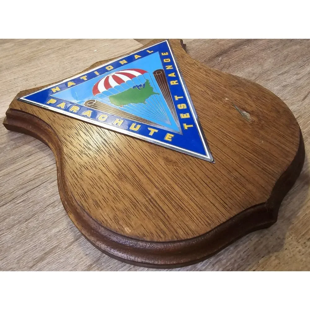 Vintage US NAVY‎ Ship Plaque NATIONAL TEST RANGE Wooden Military Memorabilia
